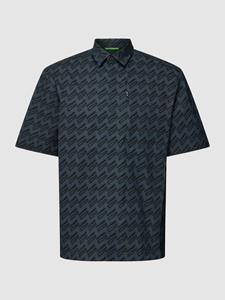 BOSS Green Regular fit vrijetijdsoverhemd met all-over print, model 'Bechno'