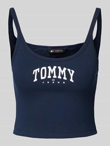 Tommy Jeans Korte top met logostitching