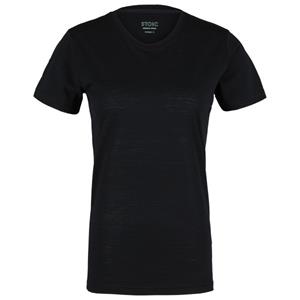 Stoic  Women's Merino150 HeladagenSt. T-Shirt slim - Merinoshirt, zwart