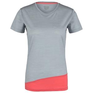 Stoic  Women's Merino150 HeladagenSt. T-Shirt Multi slim - Merinoshirt, grijs