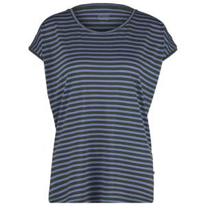 Stoic  Women's Merino150 MMXX. T-Shirt Striped loose - Merinoshirt, blauw/grijs