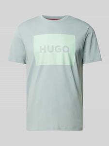 HUGO T-shirt met labelprint, model 'DULIVE'