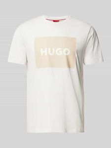 HUGO T-shirt met labelprint, model 'DULIVE'