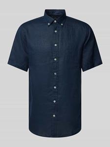 FYNCH-HATTON Vrijetijdsoverhemd van linnen met button-downkraag, model 'Summer'