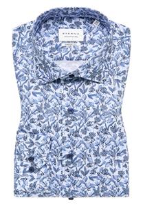 ETERNA Mode GmbH COMFORT FIT Hemd in blau bedruckt