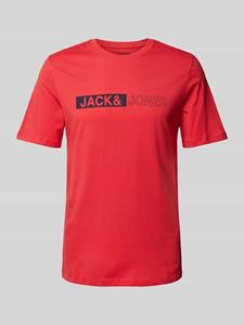 Jack & jones T-shirt met labelprint, model 'NEO'