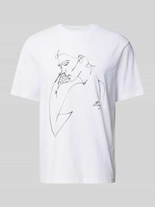 HUGO Red Men's Daximiko Outline T-Shirt - White - S