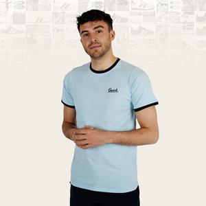 Quick-Q1905 Heren T-shirt Kapitein | Ochtendblauw/Donkerblauw