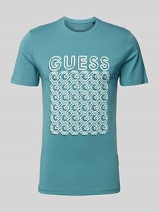 Guess T-shirt met labelprint, model 'CHAIN'