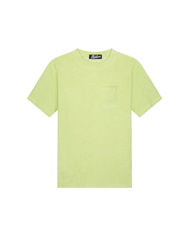 Malelions Men Signature Towelling T-Shirt | Light Green