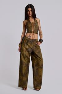 Jaded London Vaca Faux Leather Colossus Trousers