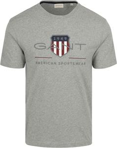 Gant T-shirt Logo Grijs