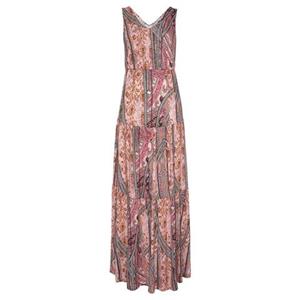 Buffalo Maxi-jurk met modieuze volants en all-over print, zomerjurk, strandjurk