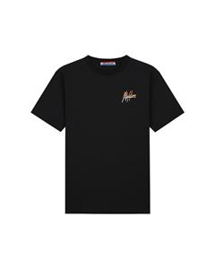 Malelions Men EK2024 Regular Split T-Shirt - Black/Orange