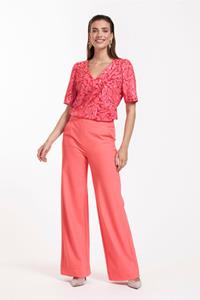 Studio Anneloes Lexie bonded trousers - new coral - 11328