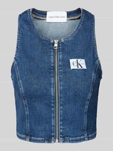 Calvin Klein Jeans Korte top met deelbare ritssluiting