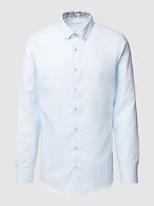 Eterna Slim fit zakelijk overhemd met button-downkraag