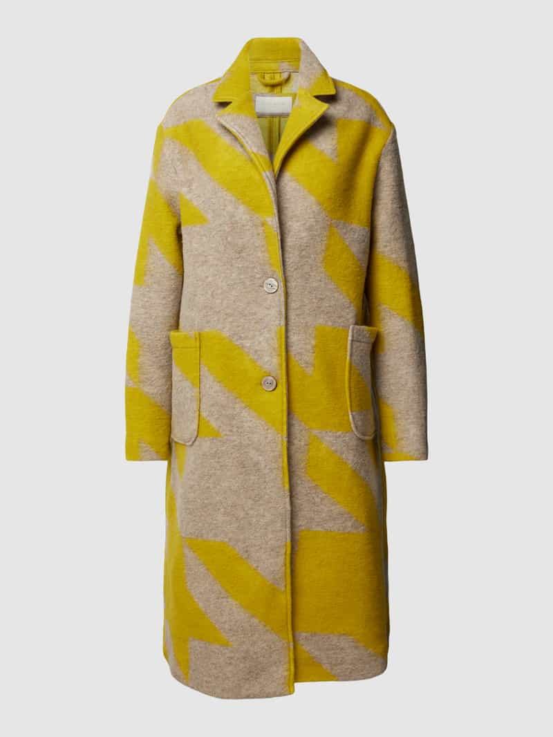 Milano italy Lange jas in two-tone-stijl