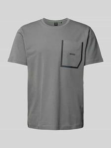 BOSS Green T-shirt met labelprint, model 'Thilix'