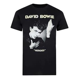 David Bowie Mens We Can Be Heroes Just For One Day T-Shirt