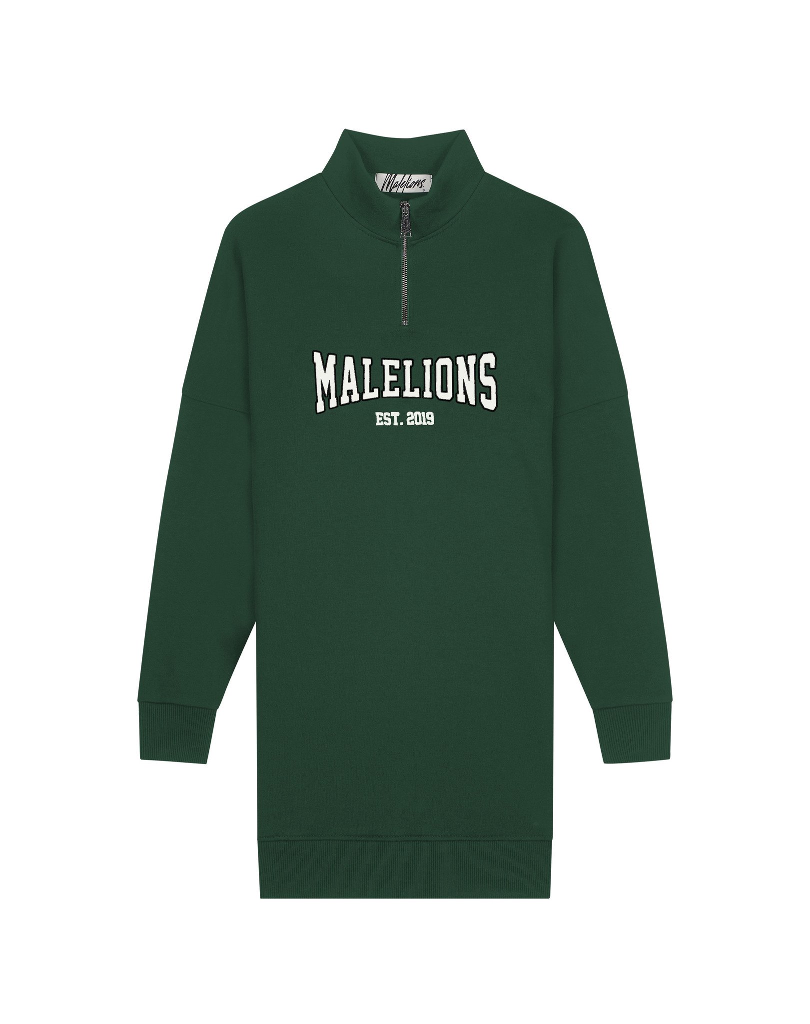 Malelions Women Quinn Quarterzip Dress - Trekking Green