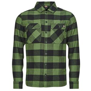 Dickies Overhemd Lange Mouw  NEW SACRAMENTO SHIRT PINE GREEN