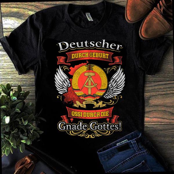 Shirtbude DDR Duitsland Ossi Print Duitsland T-shirt