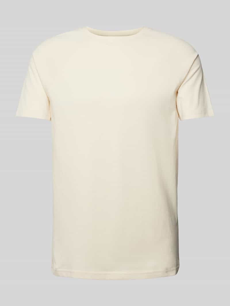 REVIEW T-shirt met geribde ronde hals