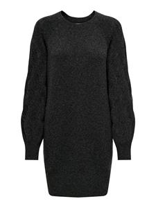 Jacqueline de Yong Jdymax life ls o-neck cab sl dress antraciet