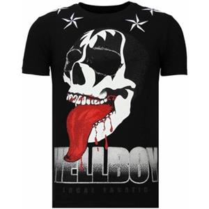 Local Fanatic T-shirt Korte Mouw  Hellboy Rhinestone