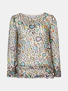 Mucho Gusto Blouse torre di palme with multicolor leopard