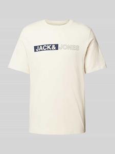 Jack & jones T-shirt met labelprint, model 'CONEO'