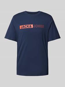 Jack & jones T-shirt met labelprint, model 'CONEO'