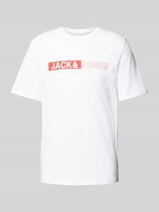 Jack & jones T-shirt met labelprint, model 'CONEO'