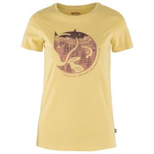 Fjällräven  Women's Arctic Fox Print - T-shirt, beige