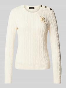 Lauren Ralph Lauren Gebreide pullover met labelstitching, model 'MONTIVA'