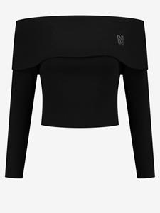 Nikkie Barika off shoulder rib top -