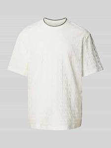 Armani Exchange T-shirt met all-over labelprint, model 'Jacquard'