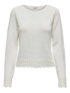 Jacqueline de Yong Grace l/s boatneck struc pullover knt