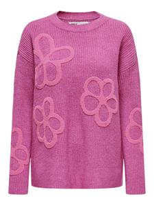 Only Onlmerke ls pullover fuchsia