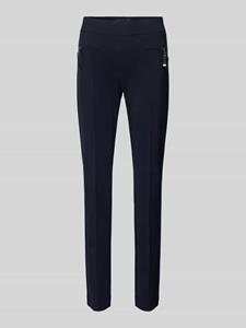 RAFFAELLO ROSSI Slim fit stoffen broek met ritszakken, model 'Otti'