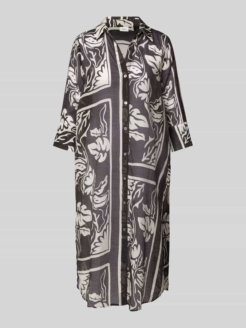 S.Oliver BLACK LABEL Midi-jurk met doorknoopsluiting
