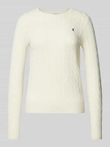 Polo Ralph Lauren Wollen pullover met kabelpatroon, model 'JULIANNA'