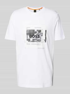 Boss Orange T-shirt met motiefprint, model 'Urban'