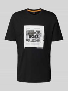 Boss Orange T-shirt met motiefprint, model 'Urban'