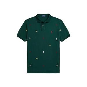 Polo ralph lauren Rechte polo met geborduurde motiefjes