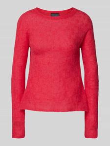 Emporio Armani Gebreide pullover van alpacamix met structuurmotief