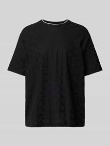 Armani Exchange T-shirt met all-over labelprint, model 'Jacquard'