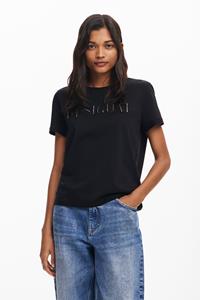 Desigual Logo T-shirt - BLACK