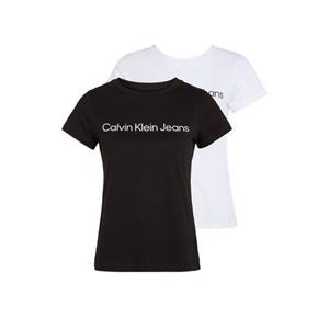 Calvin Klein T-shirt Institutional Logo 2-pack tee (Set van 2)